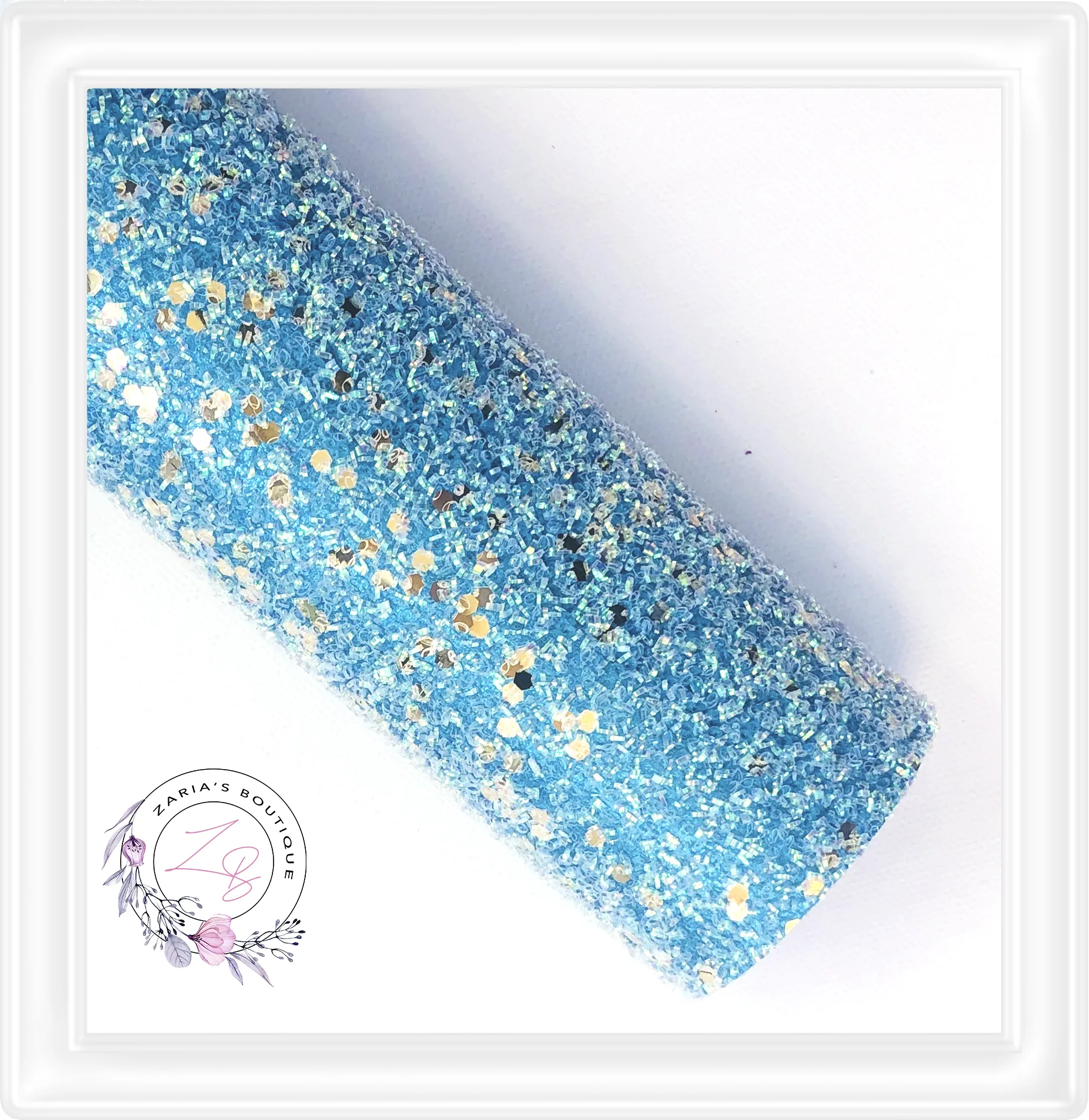 ∙ Gold Fleck Chunky Glitter  ∙  Ocean Blue  ∙