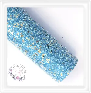 ∙ Gold Fleck Chunky Glitter  ∙  Ocean Blue  ∙