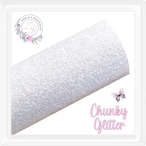 • Premium Snow White Chunky Glitter •