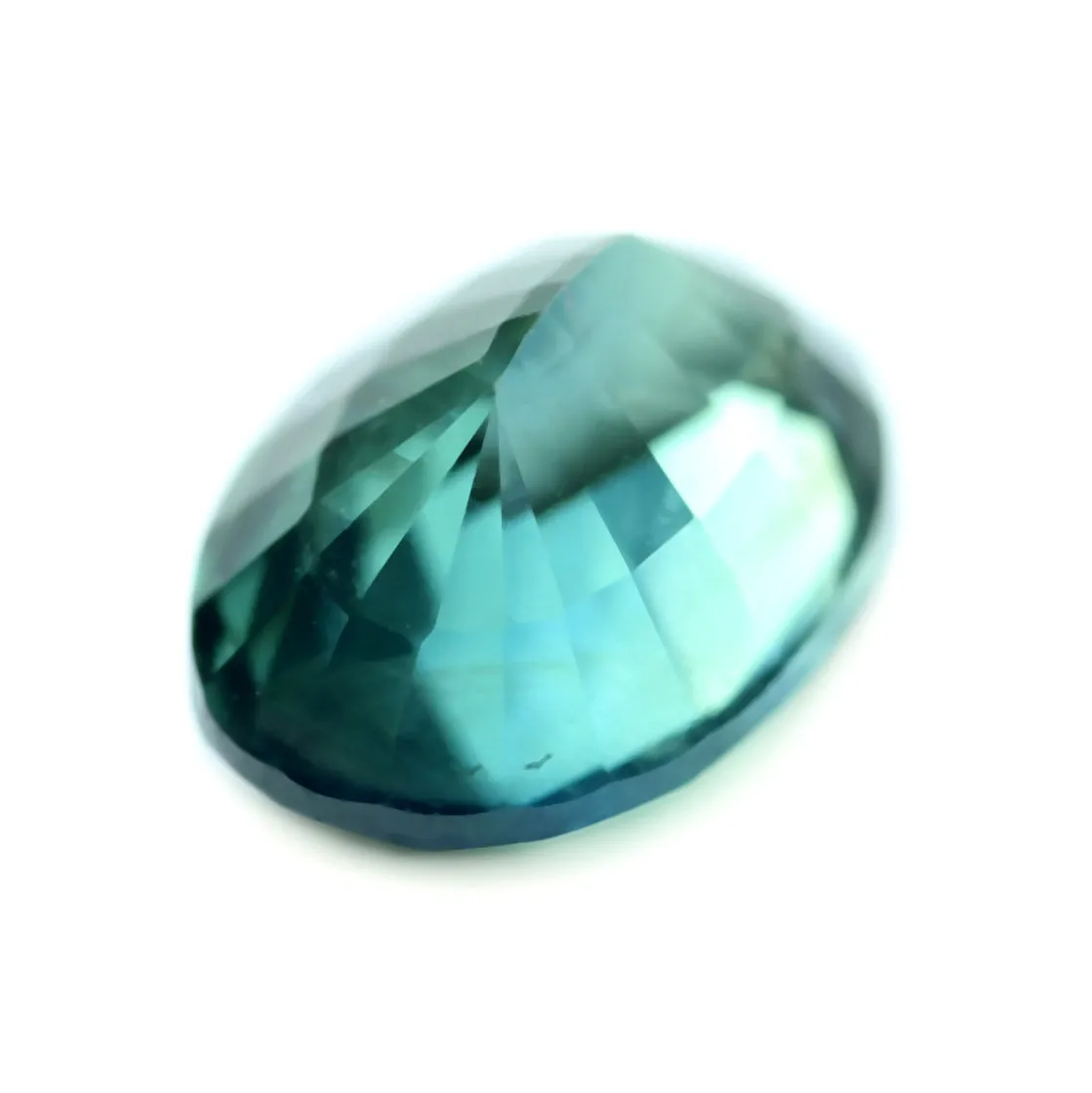 0.64ct Certified Natural Teal Sapphire