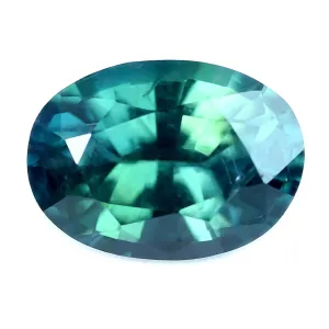 0.64ct Certified Natural Teal Sapphire
