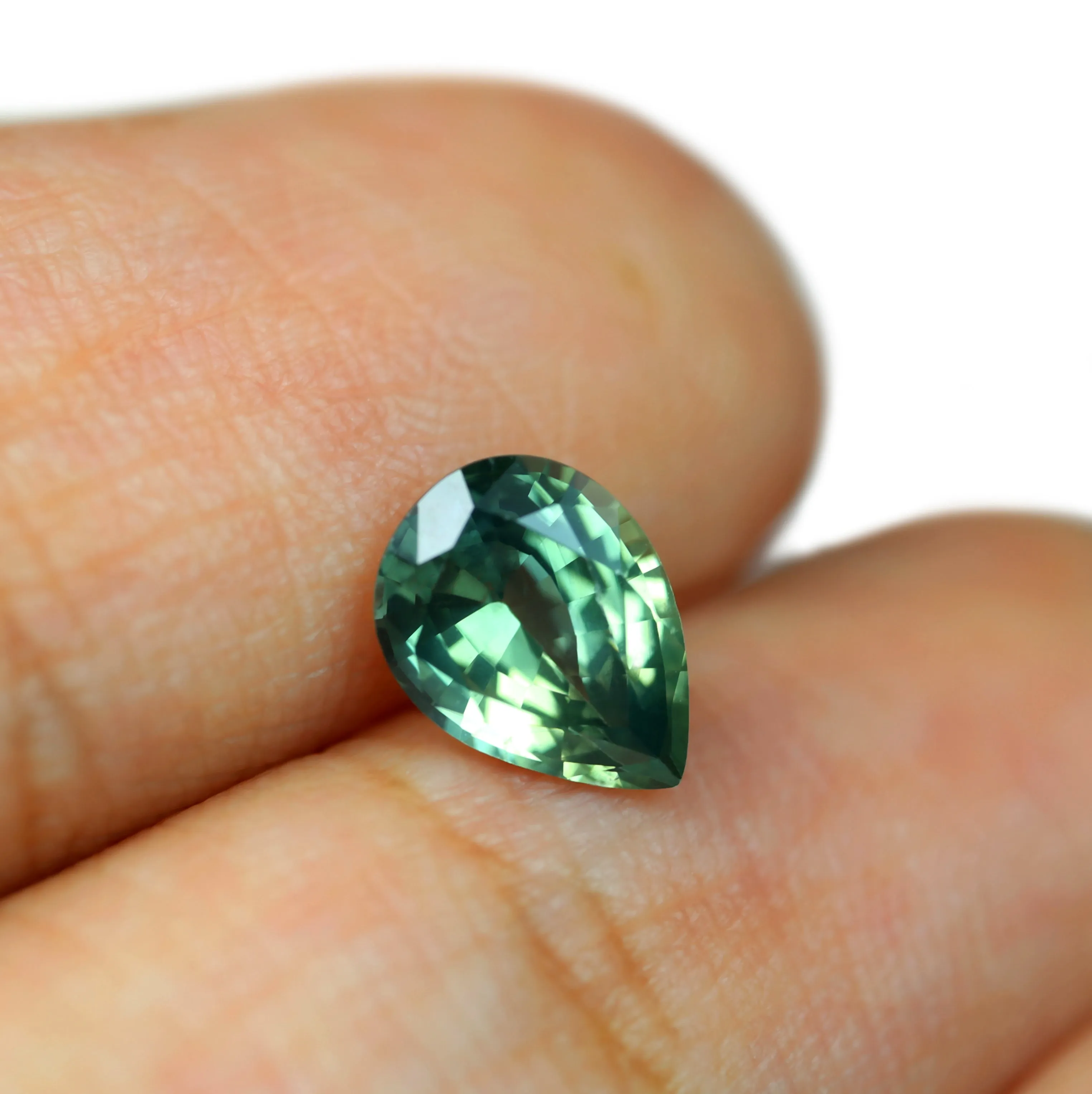 0.85ct Certified Natural Teal Sapphire