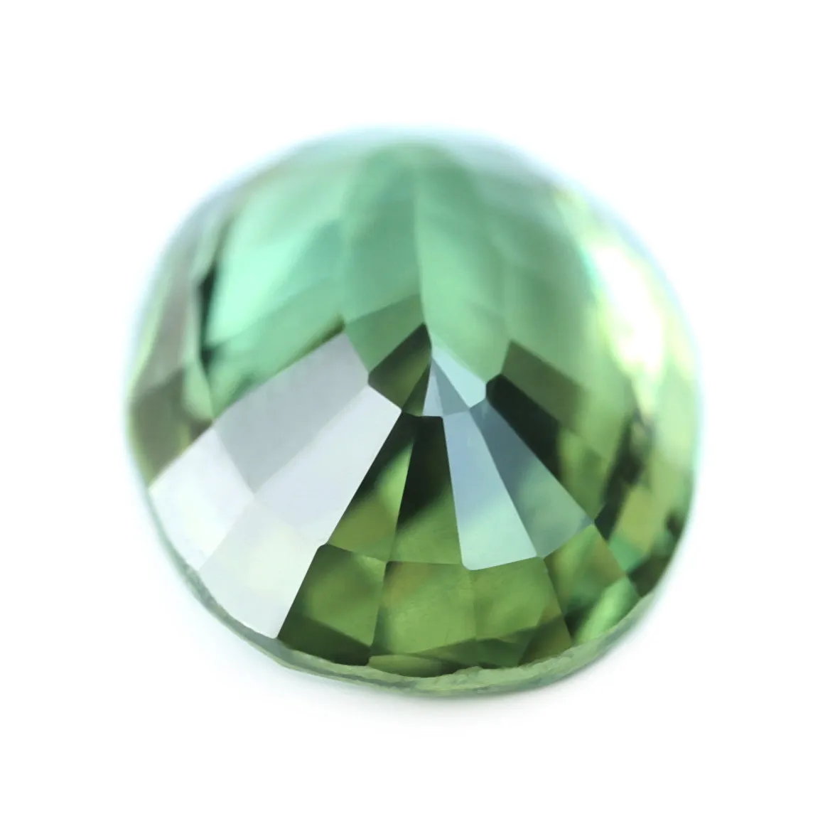 0.97ct Certified Natural Green Sapphire