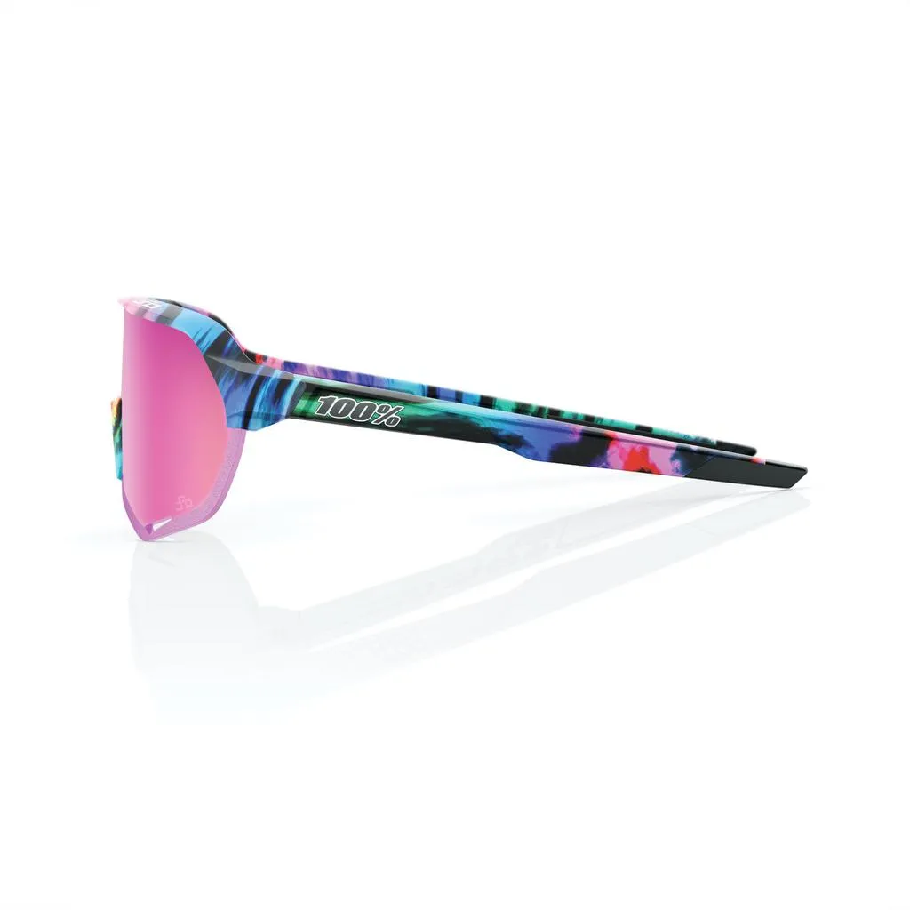 100% S2 - Peter Sagan LE Soft Tact Tie Dye - Purple Multilayer Mirror Lens