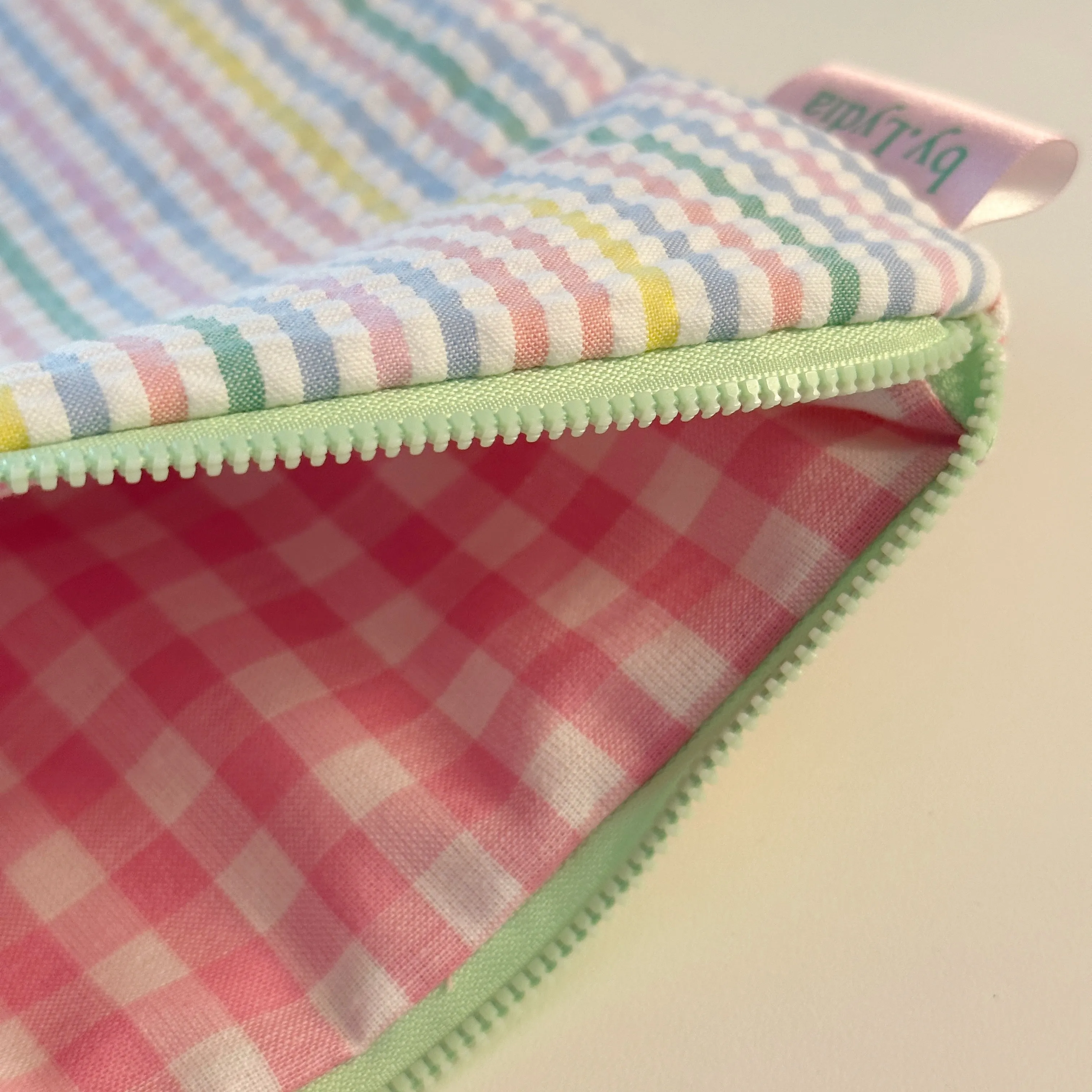 11" iPad Pouch - Summer Stripe/Green