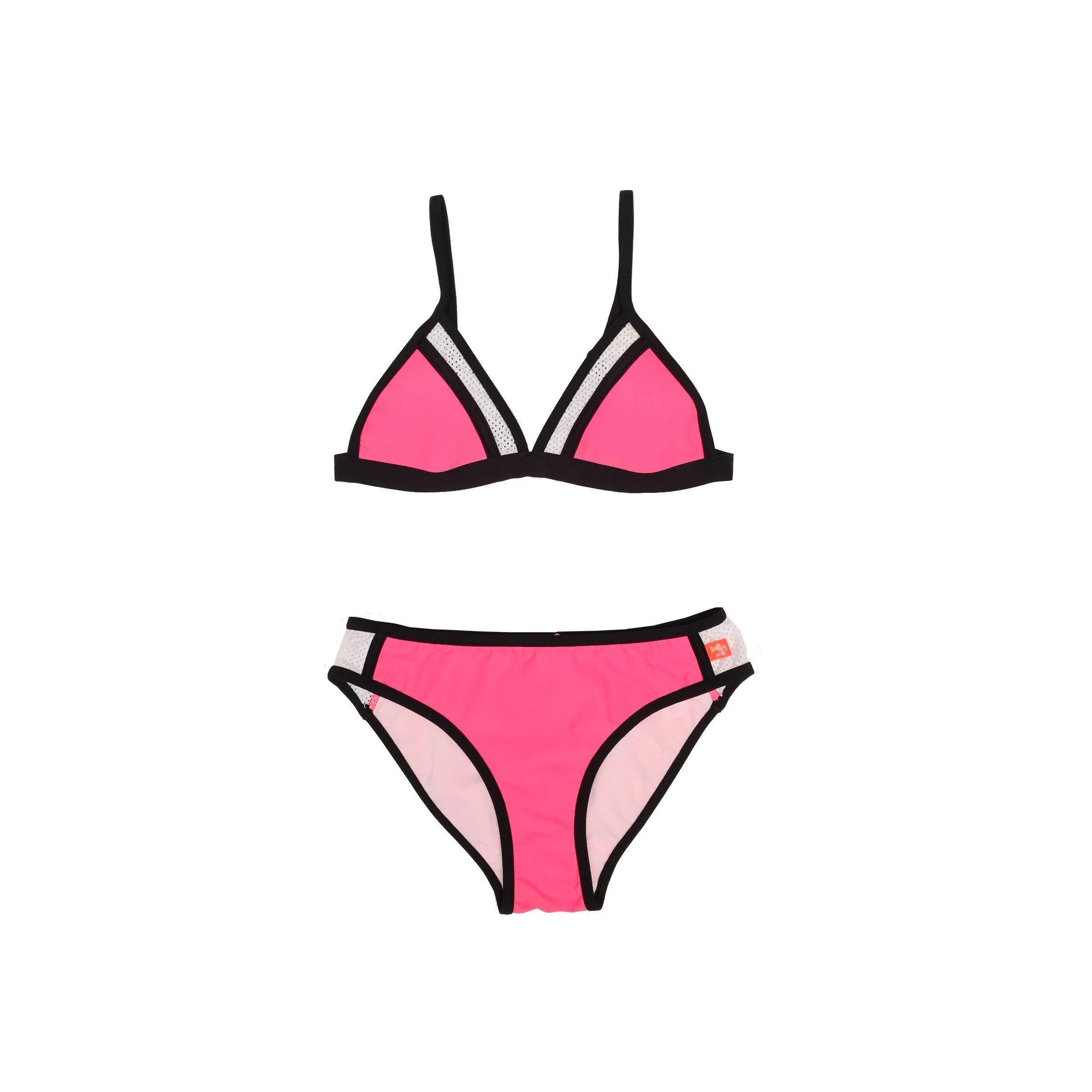 178 Neon Lights Plain Tri Bikini