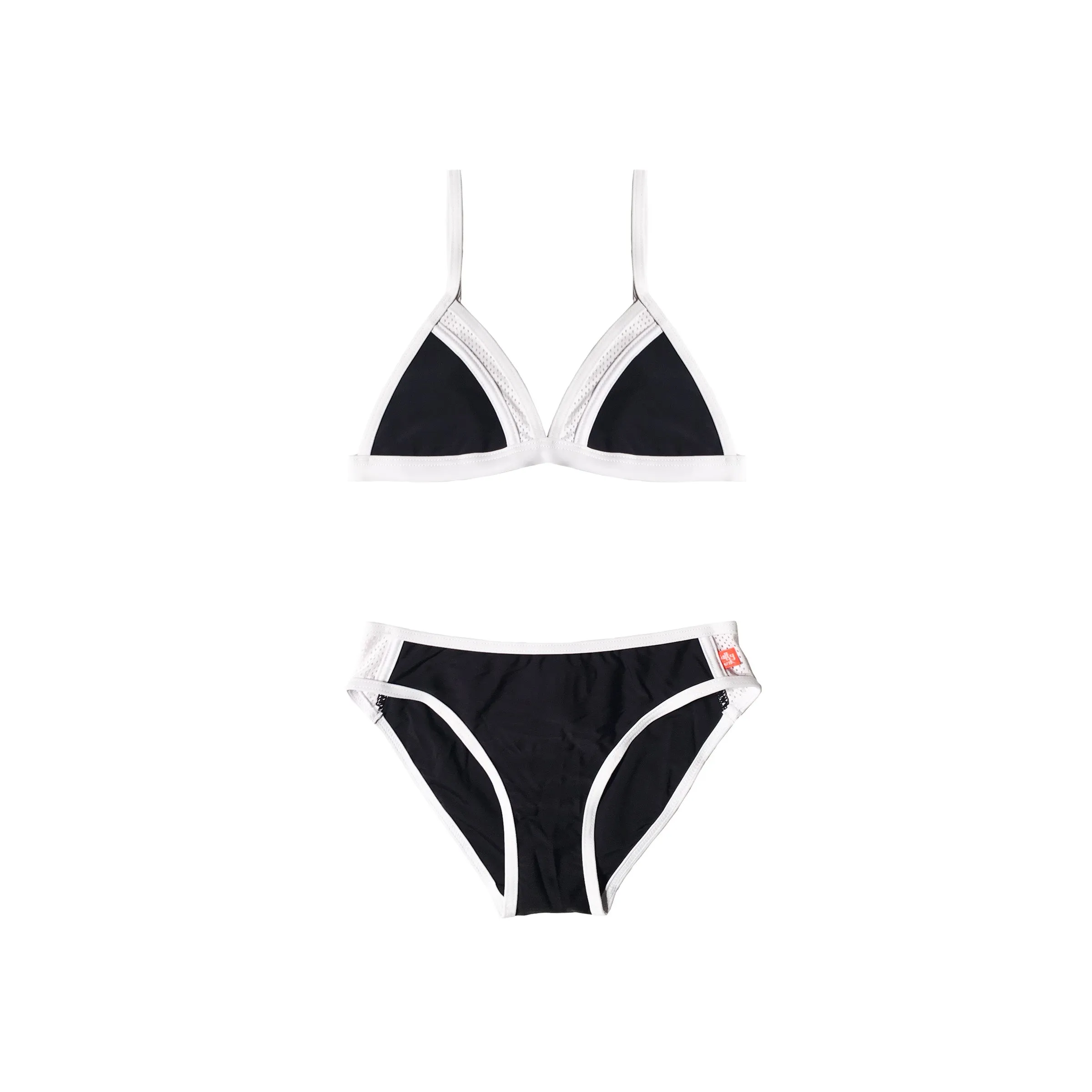 178 Neon Lights Plain Tri Bikini