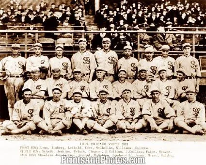 1919 Chicago Black Sox Team  0717