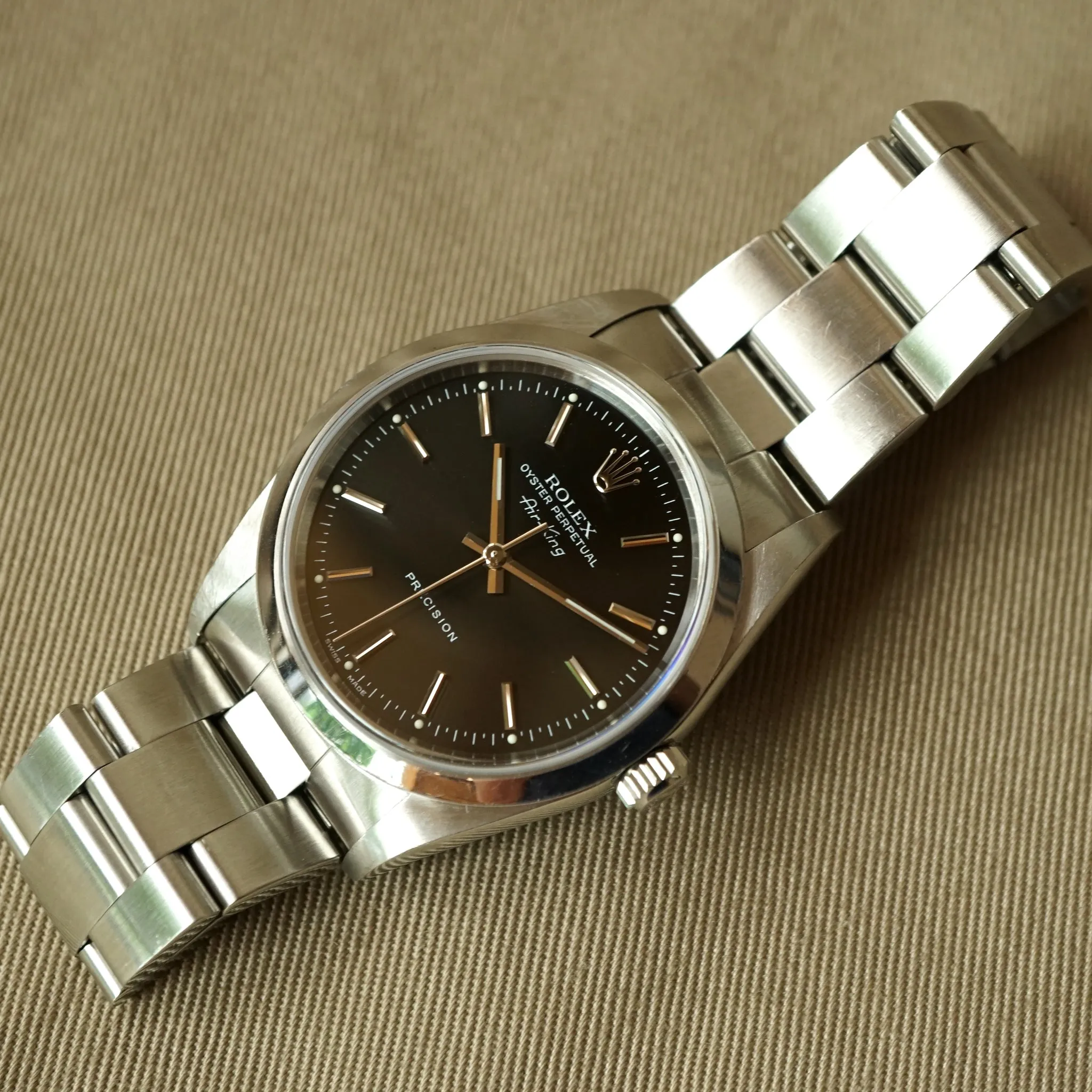 1999 ROLEX AIR-KING BLACK 14000 WATCH PAPER W/ RSC CARD