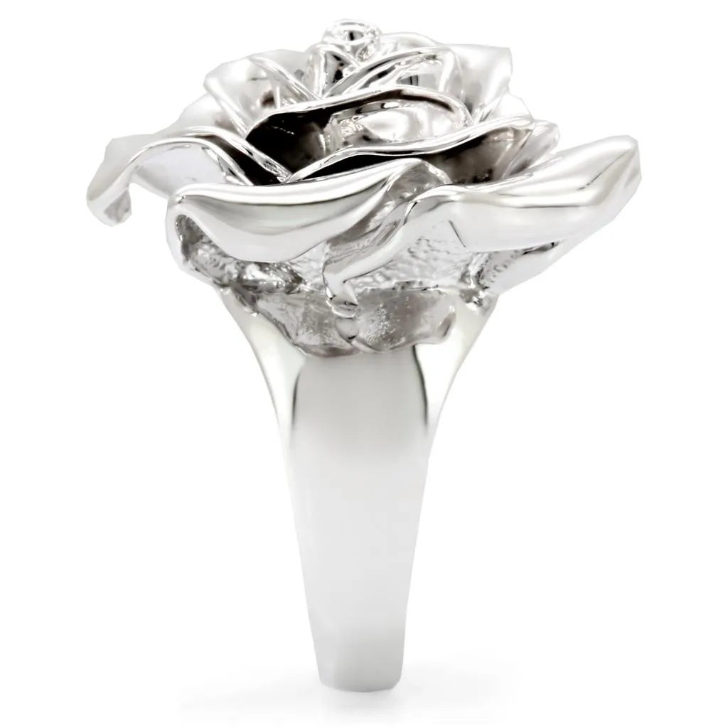 1W044 Rhodium Brass Ring