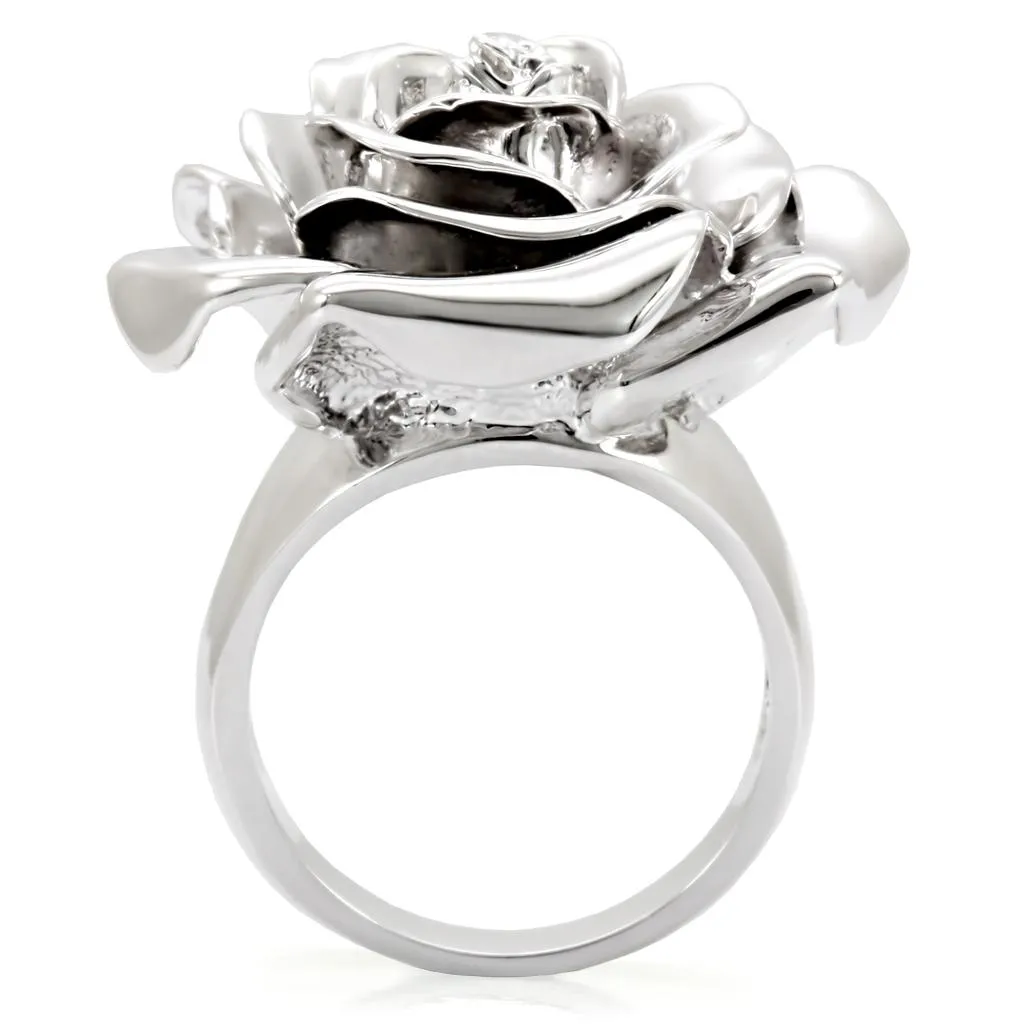 1W044 Rhodium Brass Ring