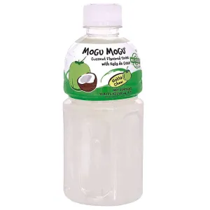 24x Mogu Mogu Cocco Coconut Flavoured Drink, Getränk mit Kokosgeschmack mit Nata de Coco 320ml