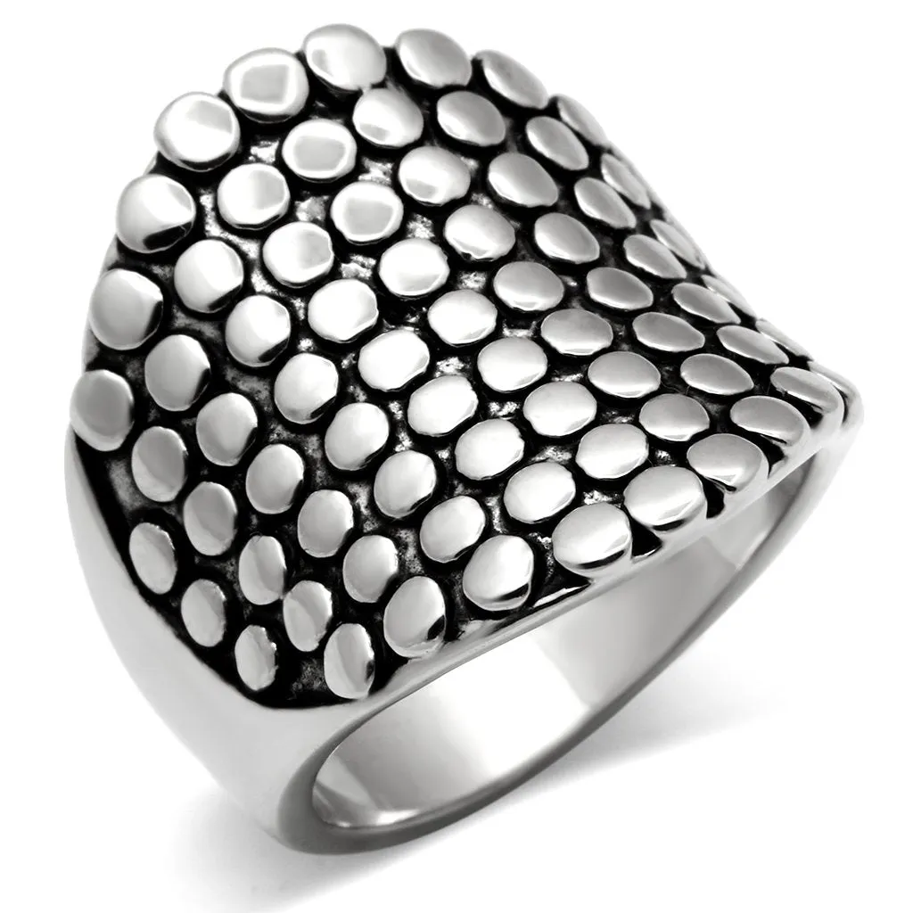 3W194 Rhodium Brass Ring