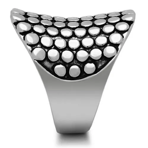 3W194 Rhodium Brass Ring