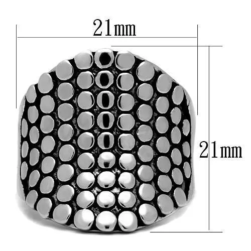 3W194 Rhodium Brass Ring