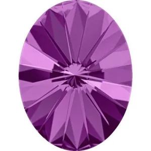 4122 Swarovski Rivoli Oval Fancy Stones, Amethyst (204)
