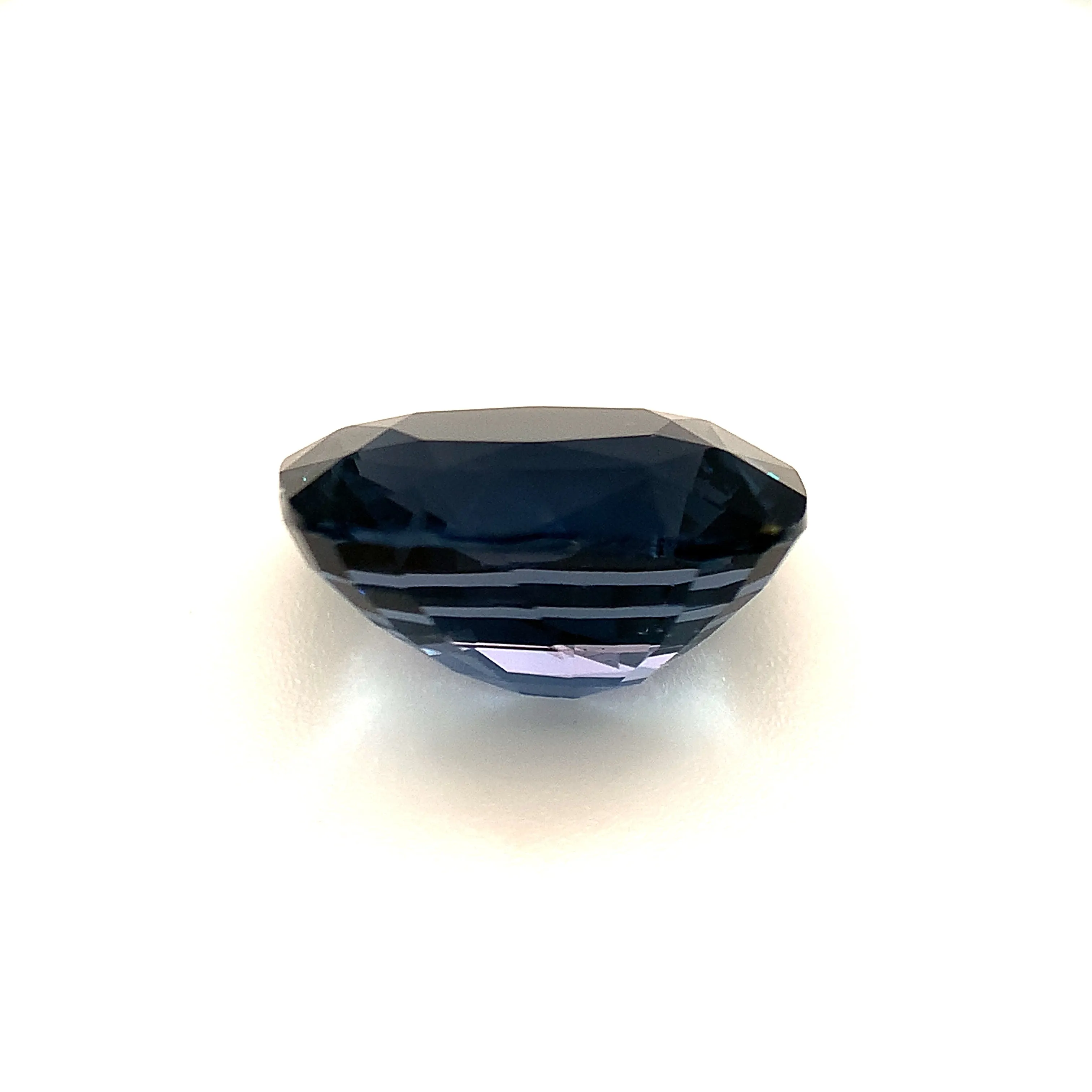 4.90 ct. Blue Spinel Cushion GIA, Unset 3-Stone Engagement Ring or Pendant Gem
