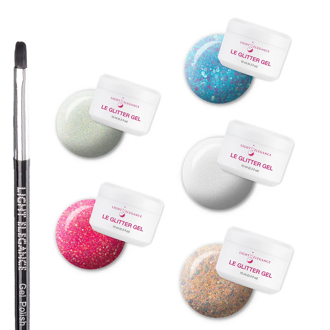 5 Popular Glitter Gels Bundle