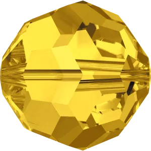 5000 Swarovski Round Beads, Light Topaz (226)