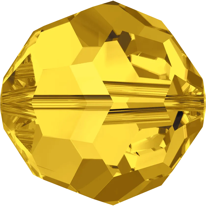 5000 Swarovski Round Beads, Light Topaz (226)