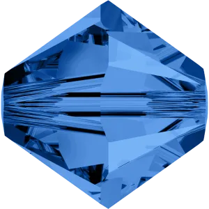 5328 Swarovski Bicone Beads, Capri Blue (243)