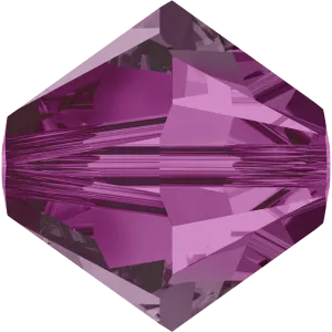 5328 Swarovski Bicone Beads, Fuchsia (502)