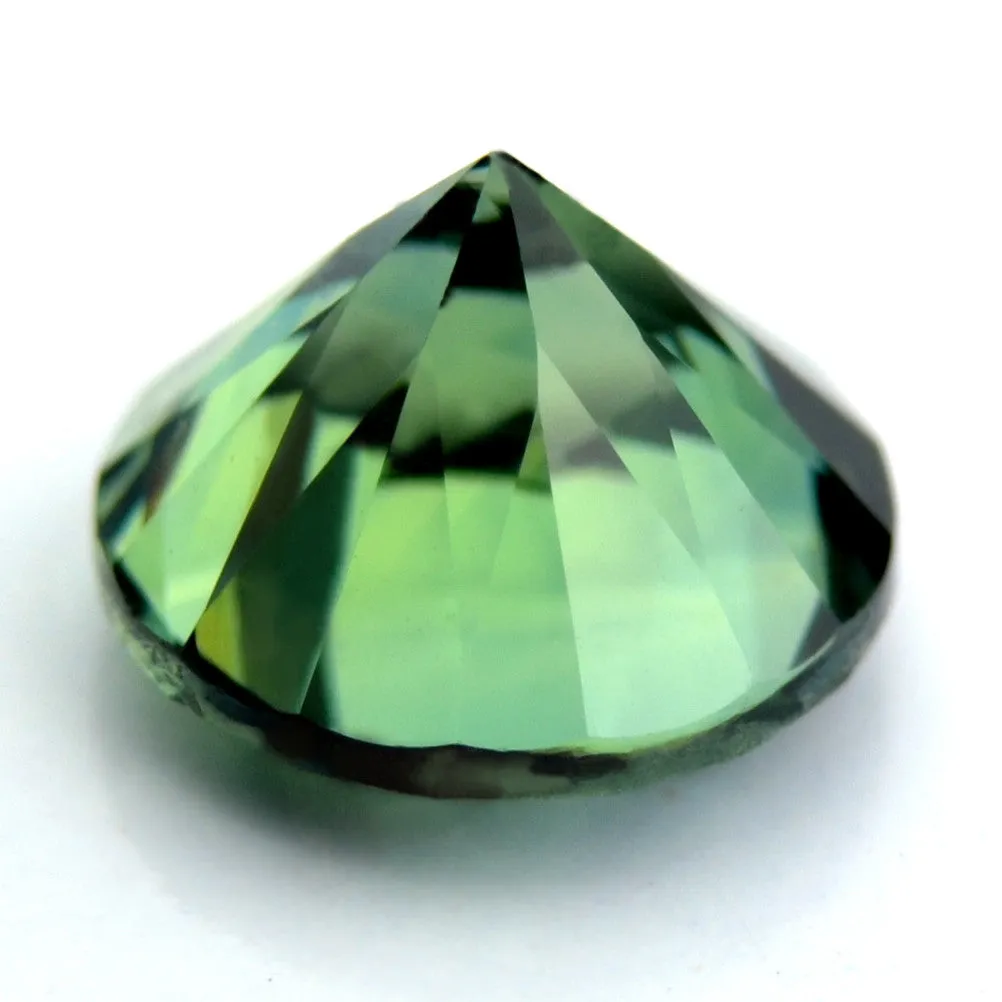 5.42 mm Certified Natural Green Sapphire