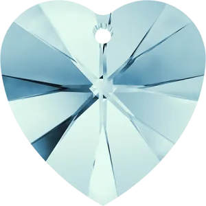 6228 Swarovski XILION Heart Pendants, Aquamarine (202)