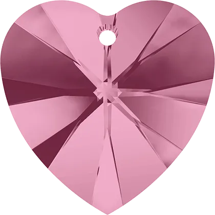 6228 Swarovski XILION Heart Pendants, Light Rose (223)