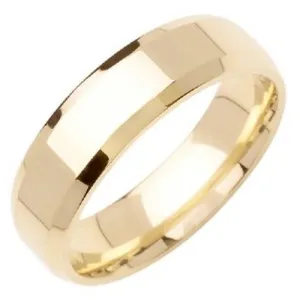 6mm 14K or 18K Yellow Gold Traditional Ring