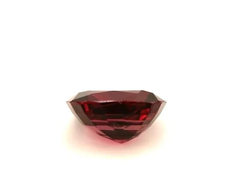 7.40 Carat Burgundy Rhodolite Garnet Cushion, Unset Loose Ring, Pendant Gemstone