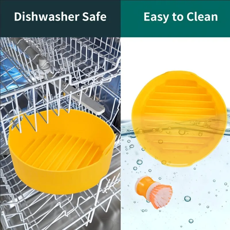 7.5 inch/9.5 inch Silicone Air Fryer Pan