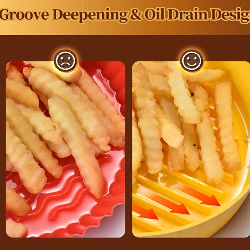 7.5 inch/9.5 inch Silicone Air Fryer Pan