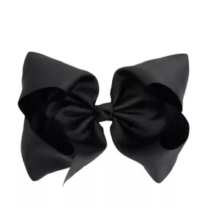 8" Jumbo Grosgrain Black Boutique Bow