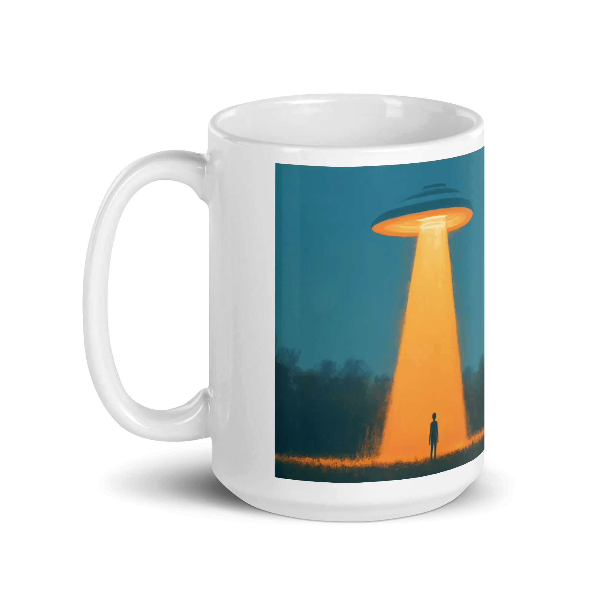 Abduction! White Glossy Mug