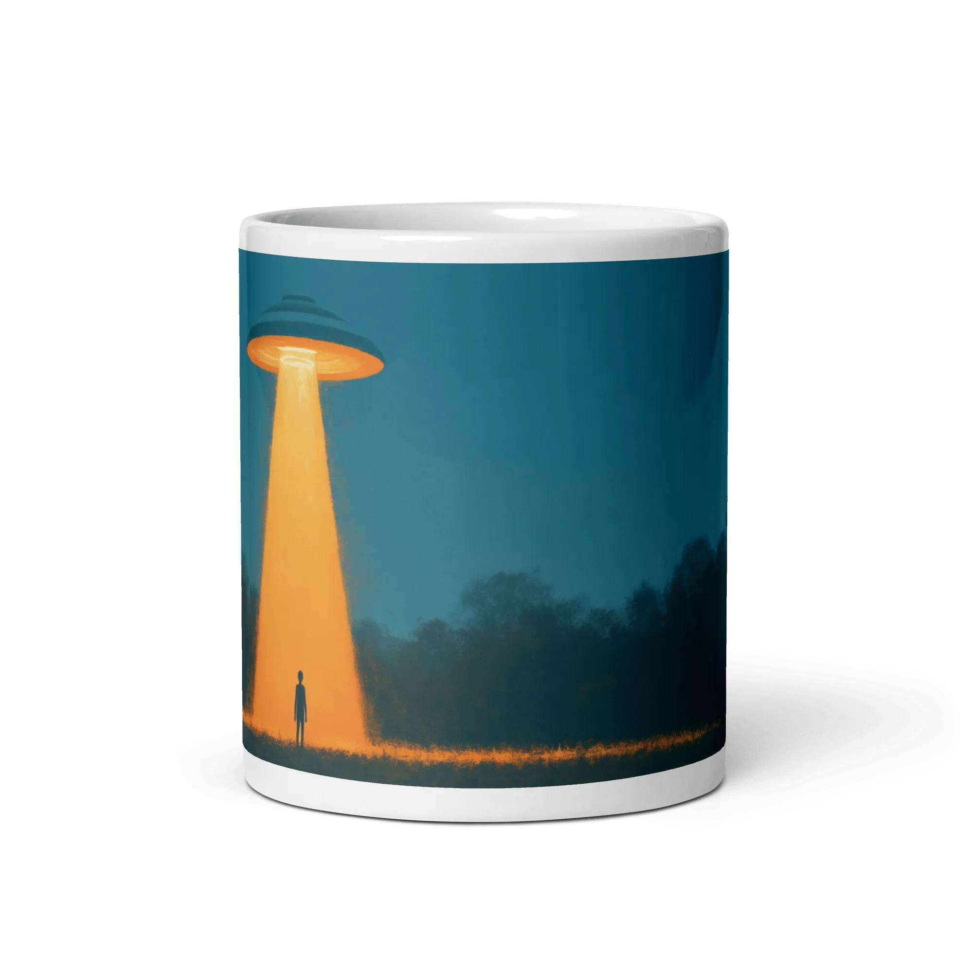 Abduction! White Glossy Mug