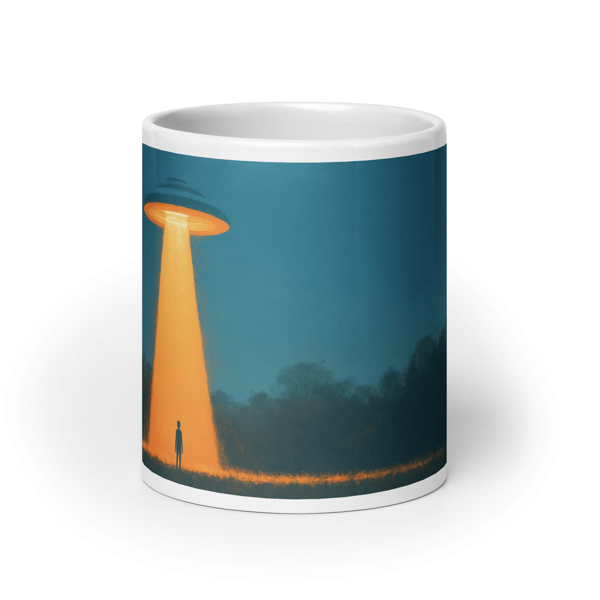 Abduction! White Glossy Mug