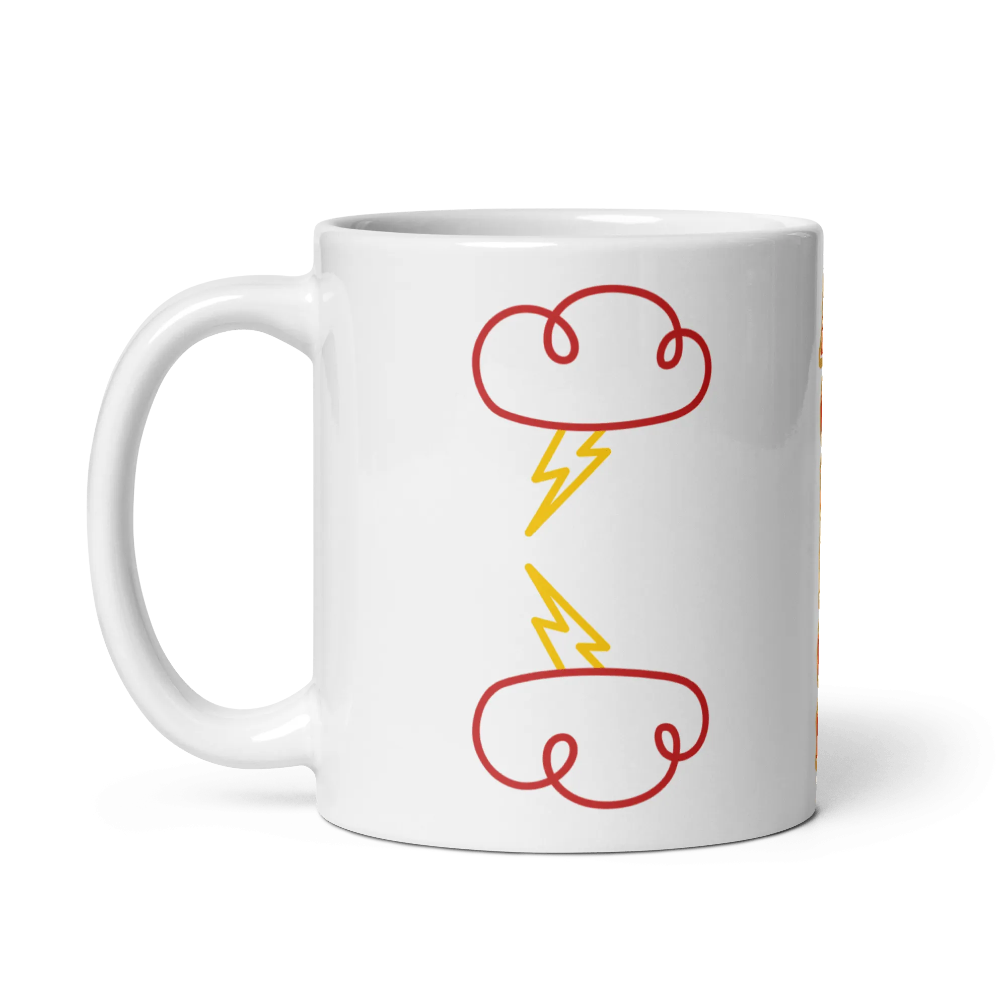 Action! White Glossy Mug Zero