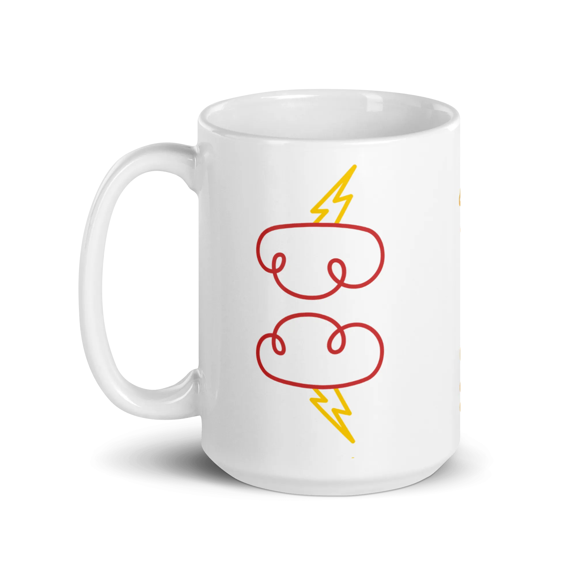 Action! White Glossy Mug Zero
