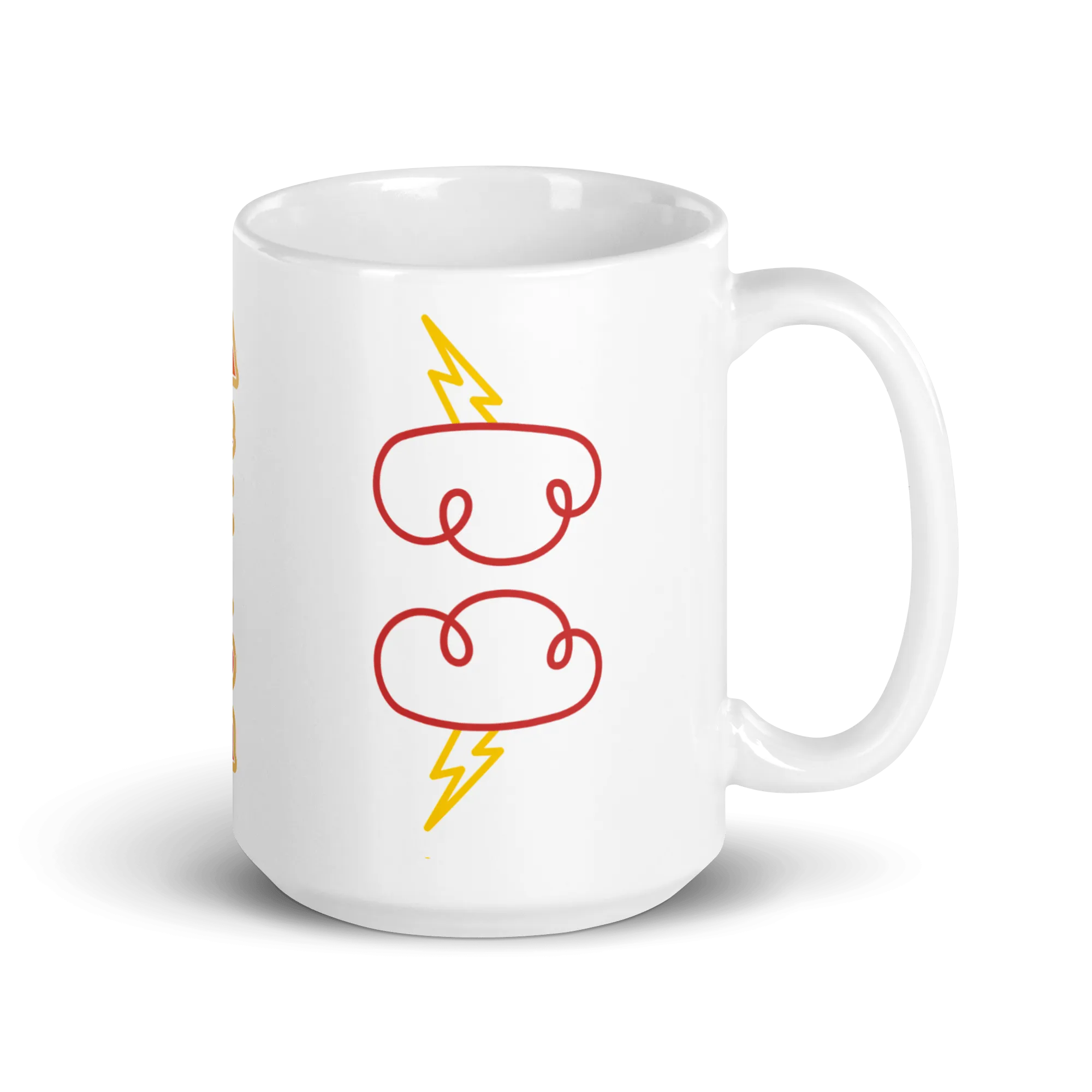 Action! White Glossy Mug Zero