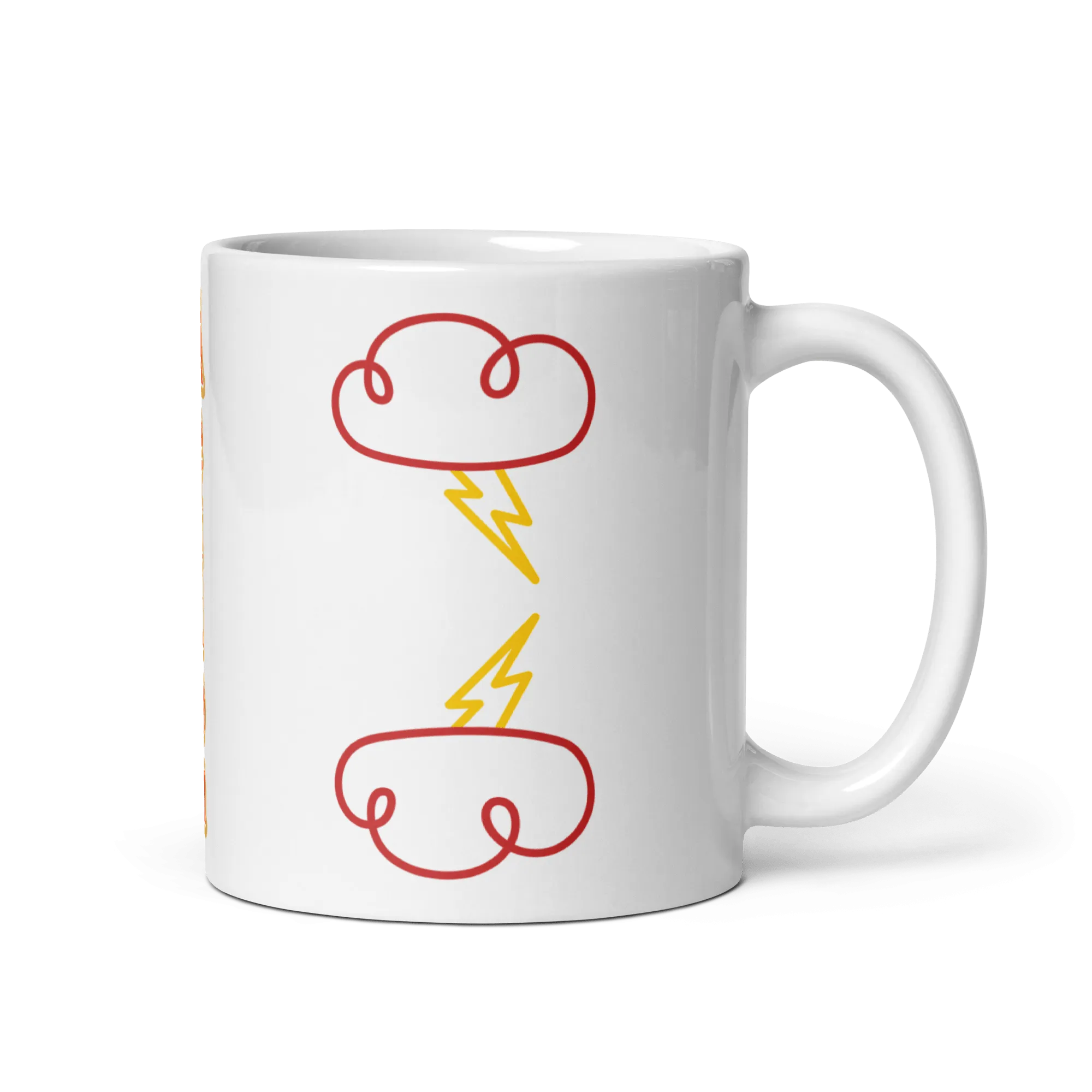 Action! White Glossy Mug Zero
