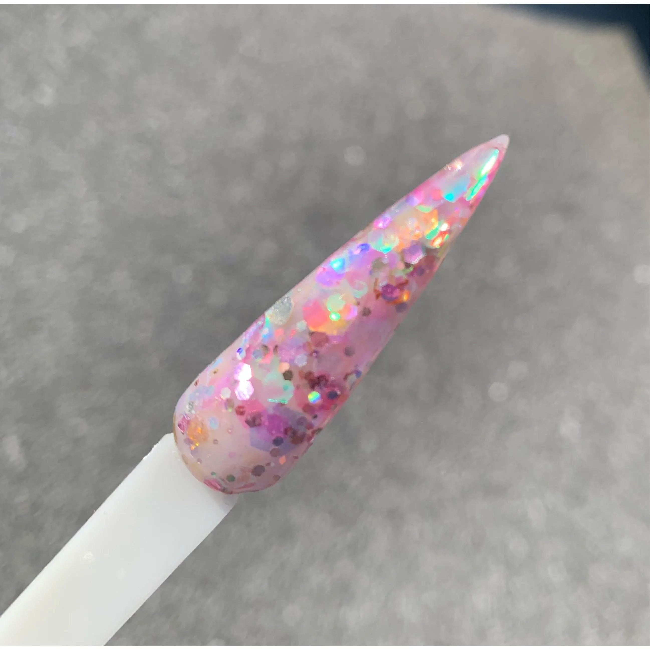 Always in my Heart Acrylic Nail Powder- Orange Glitter Acrylic-Glitter Acrylic Powder - Nail Glitter