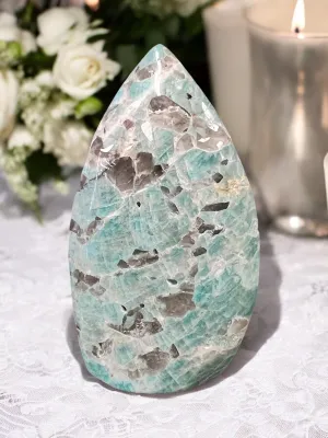 Amazonite Flame, Amazonite Crystal, Amazonite Stone, Gambler's Stone, Prosperity Stone