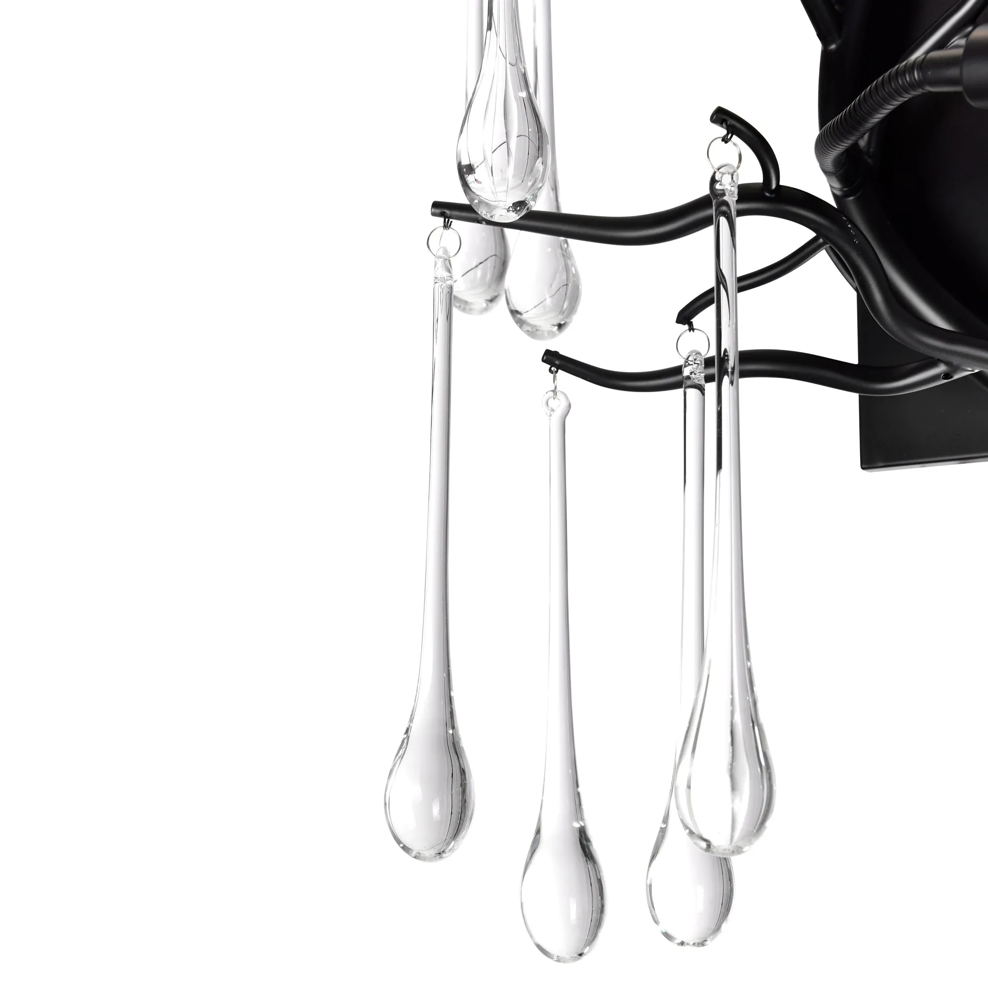 ANITA 3 LIGHT WALL SCONCE-BLACK