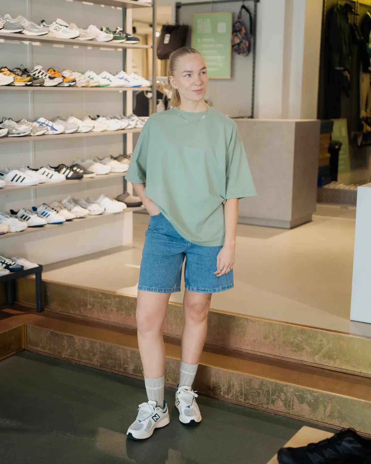 Anna Vilma - MAGGIE STONE SHORTS - STONE BLUE