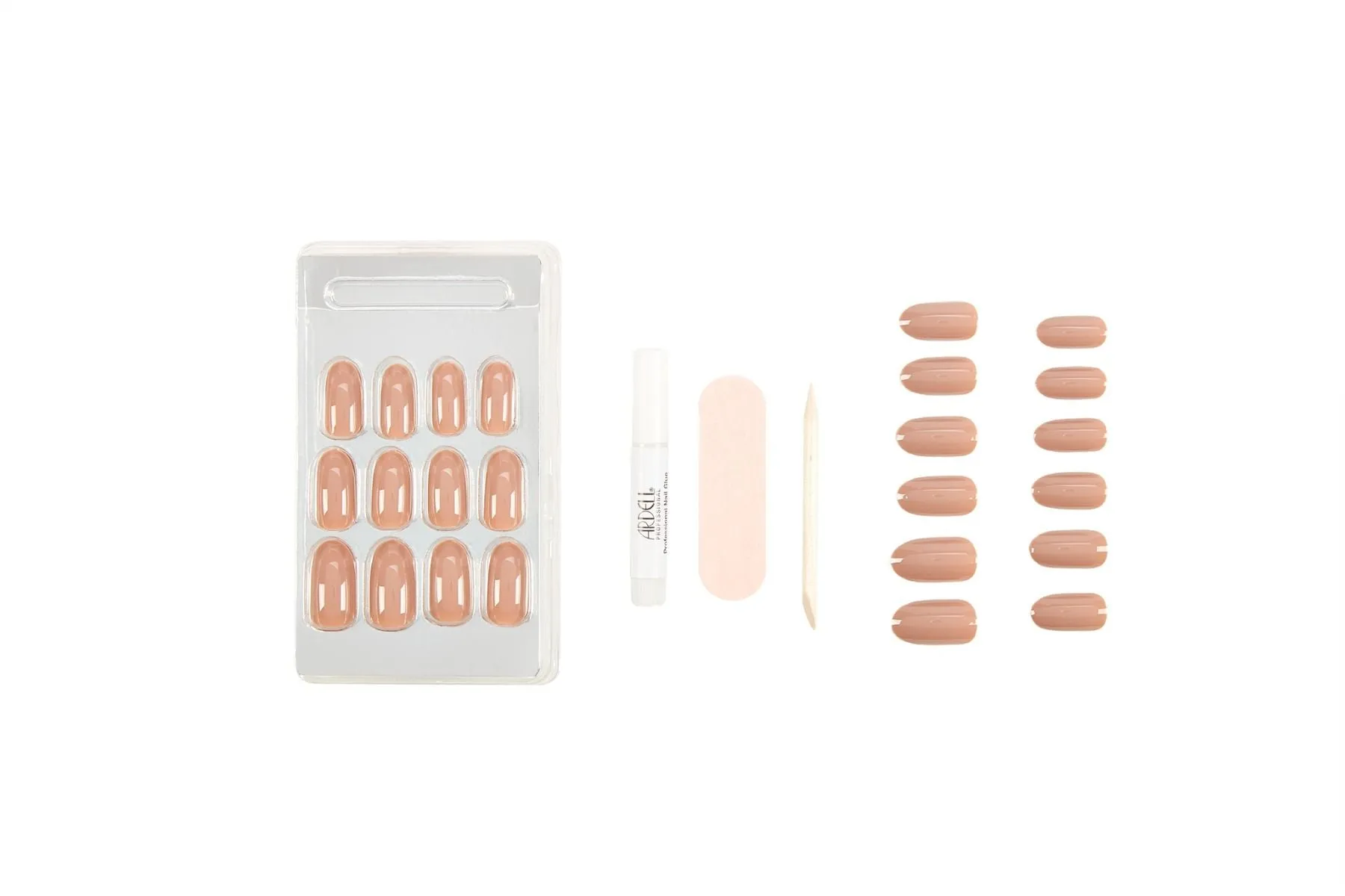 Ardell Nail Addict Artificial nail set- LATTE