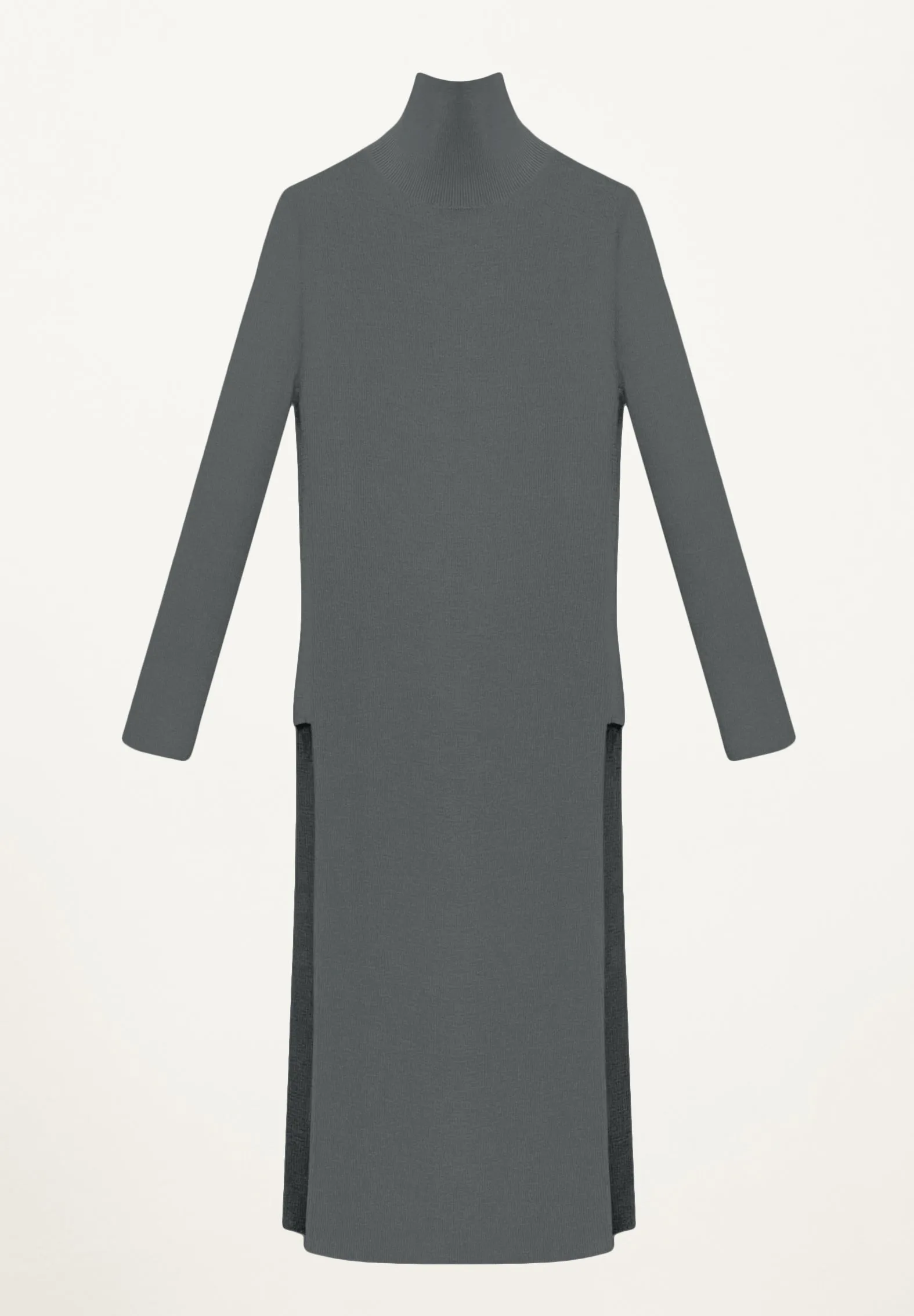 Aria T-Neck Tunic in Charcoal