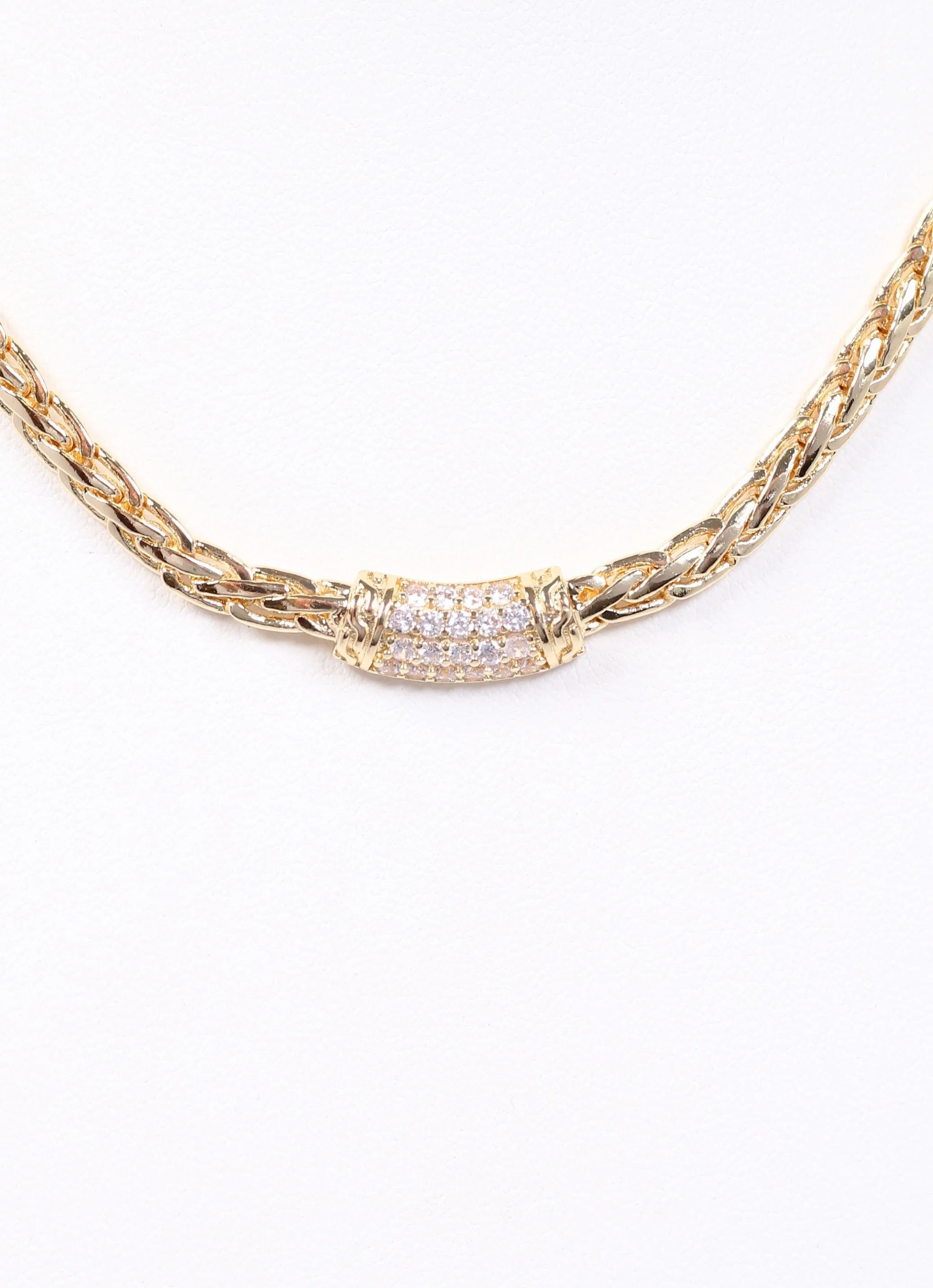Armand CZ Necklace Gold