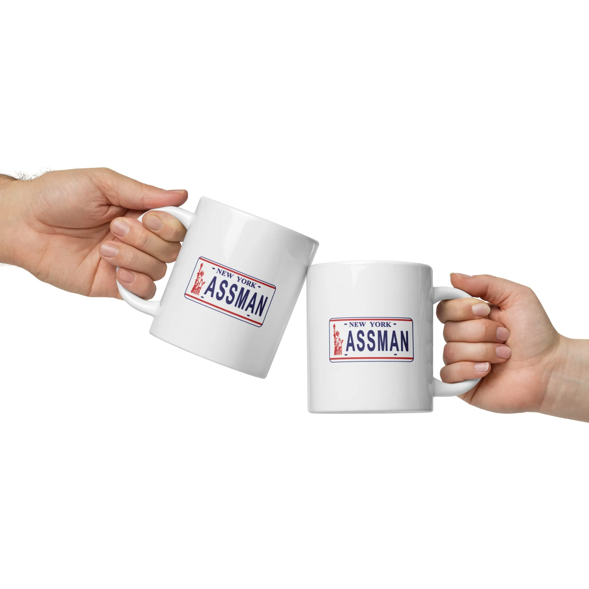 Assman White glossy mug