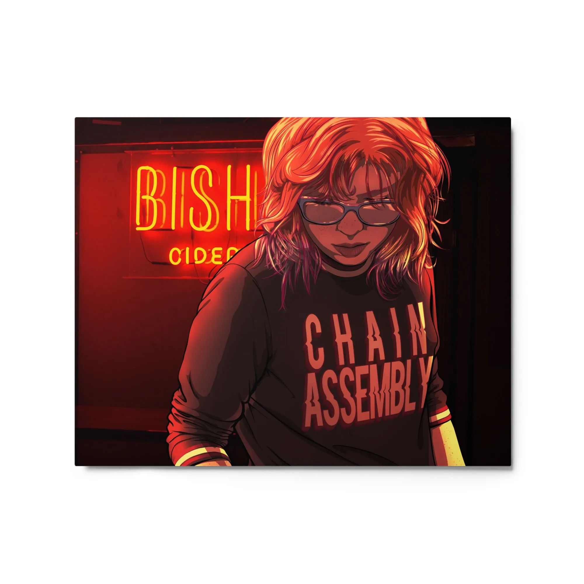 August, 2023 Illustration Glossy Metal Print